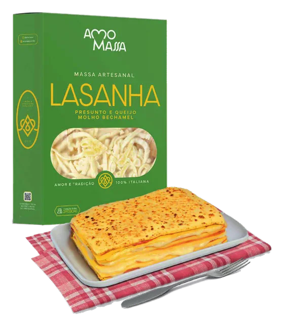 Lasanha Presunto e Queijo